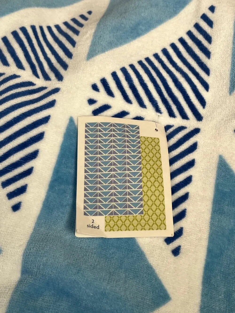 John Robshaw Bodhi Blue/Azure Beach Towel - NEW